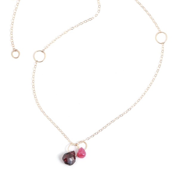 Rose Garnet & Ruby Necklace - Picture 3 of 3